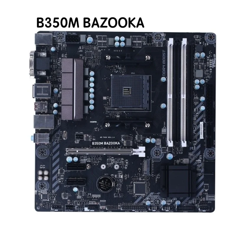 For MSI B350M BAZOOKA Motherboard B350 AM4 DDR4 Mainboard 100% Tested OK Fully Work Free Shipping