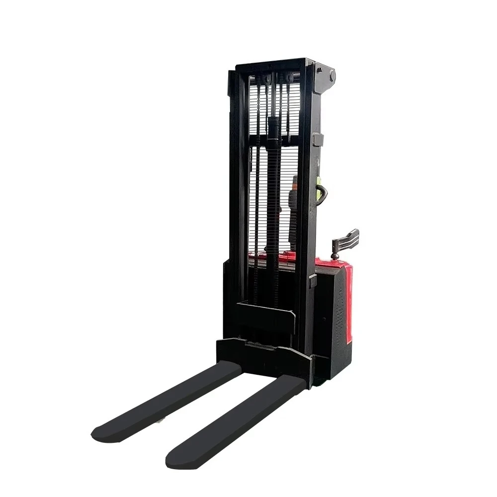 Indoor Logistics Use Pallet Stacker 1Ton Full Electric Stacker 1.6m Lift Compact Material Lifting Machine