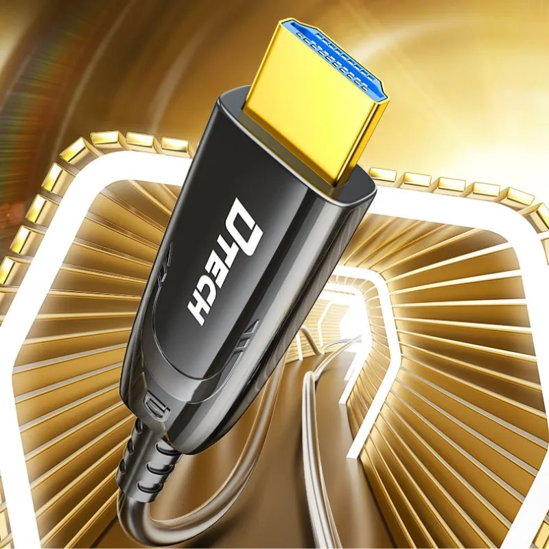 DTECH 3m Male to Male Hdmi Cords Video Audio Cables With PVC 8K HDMI 2.1 Fiber Optic Cabo