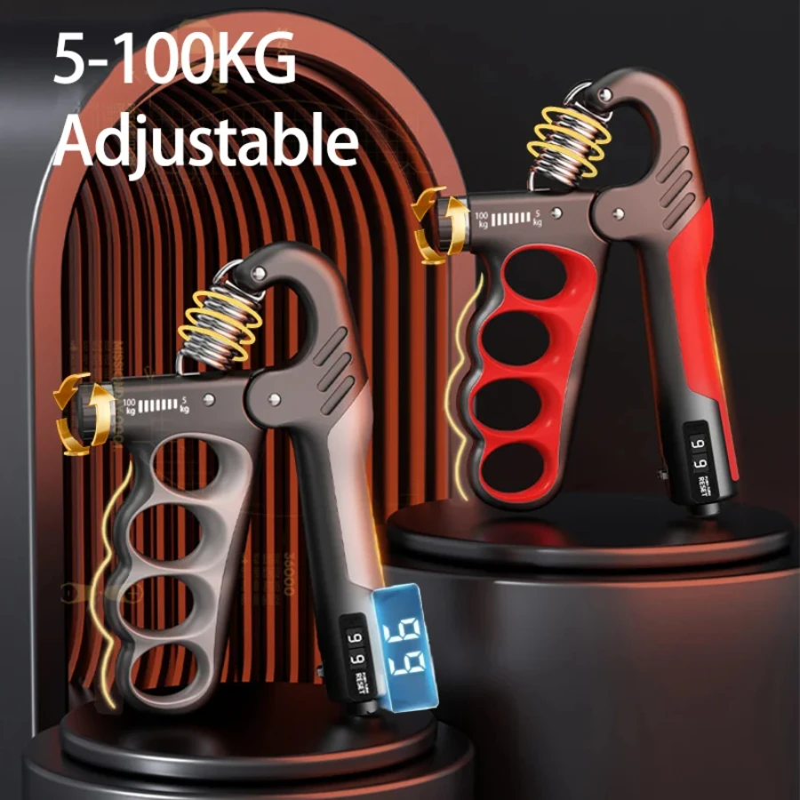 

5-100kg Grip Strength Gym Wrist Expander Hand Strengthener Adjustable Muscle Recovery Fitness Hand Strength Exercise