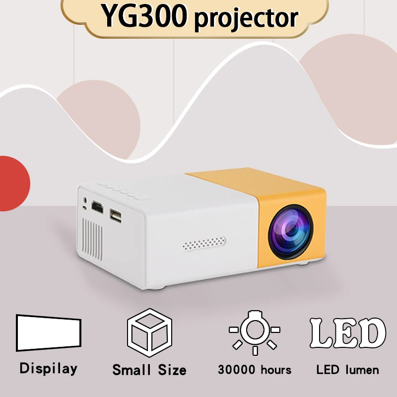 Hot selling projector, YG300 HD projector for home use, suitable for home theaters, suitable for bedroom and living room project