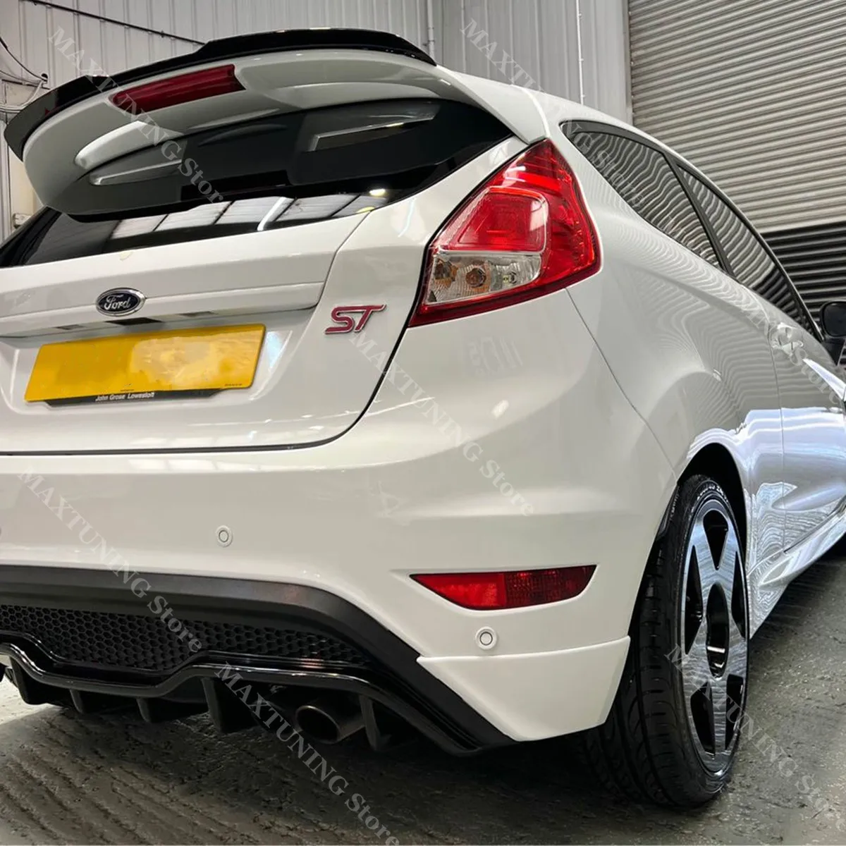 Maxton Style Roof Cap Rear Spoiler for Ford Fiesta B299 MK6 MK7 ST ST-Line EcoBoost TDCi TI VCT 2008-2017 Tail Wing Body Kit