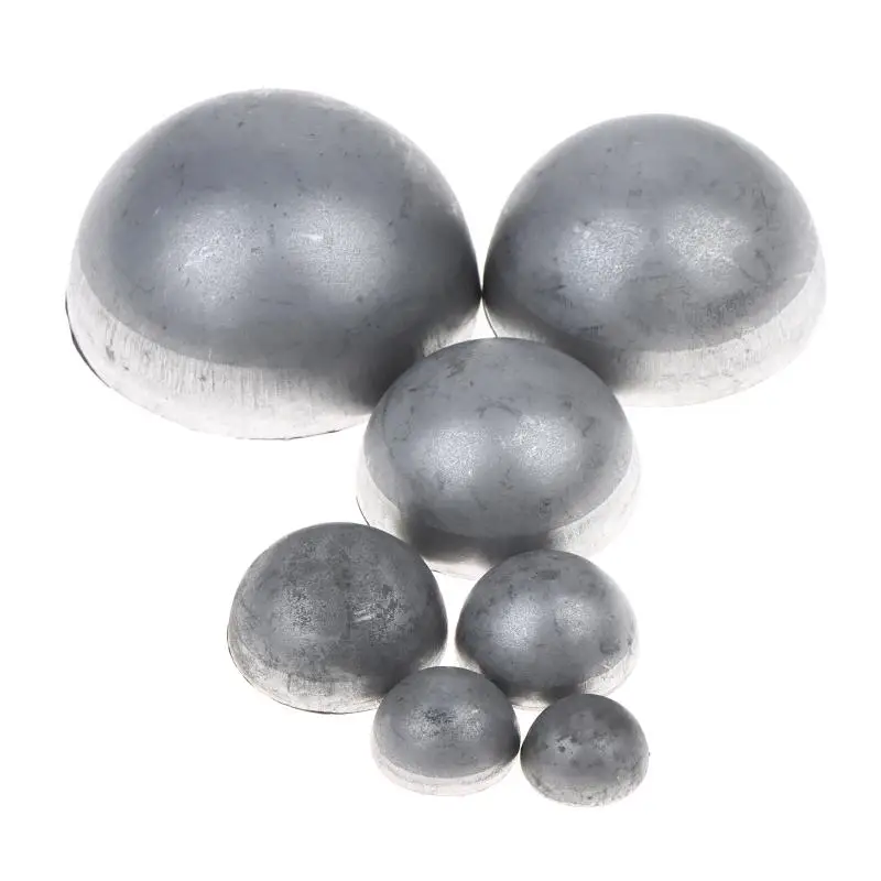 2Pcs Hollow Iron Cap Ball Hemispheres Welding Decor 17-60MM 1.5MM Thickness Iron Domes For Lighting/Fence/Art Crafts
