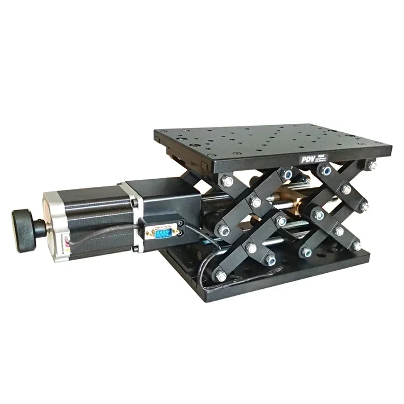 PT-GD402 Tavolo di sollevamento elettrico ad alta precisione tavolo di spostamento forbice tavolo asse Z 120mm