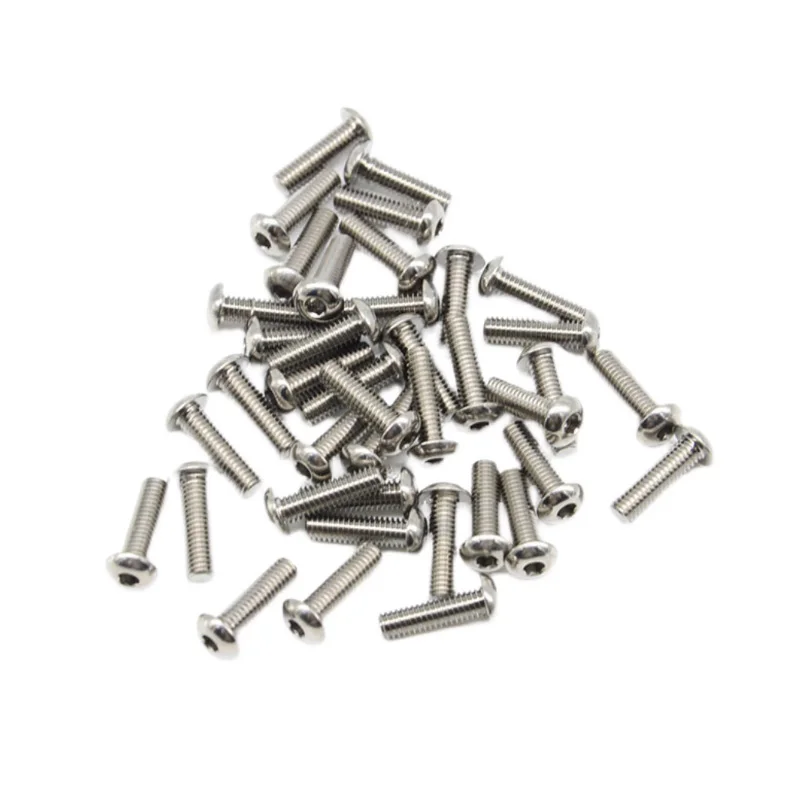 TC4 سبائك التيتانيوم مسدس المقبس زر رئيس مسامير M2x M2.5x