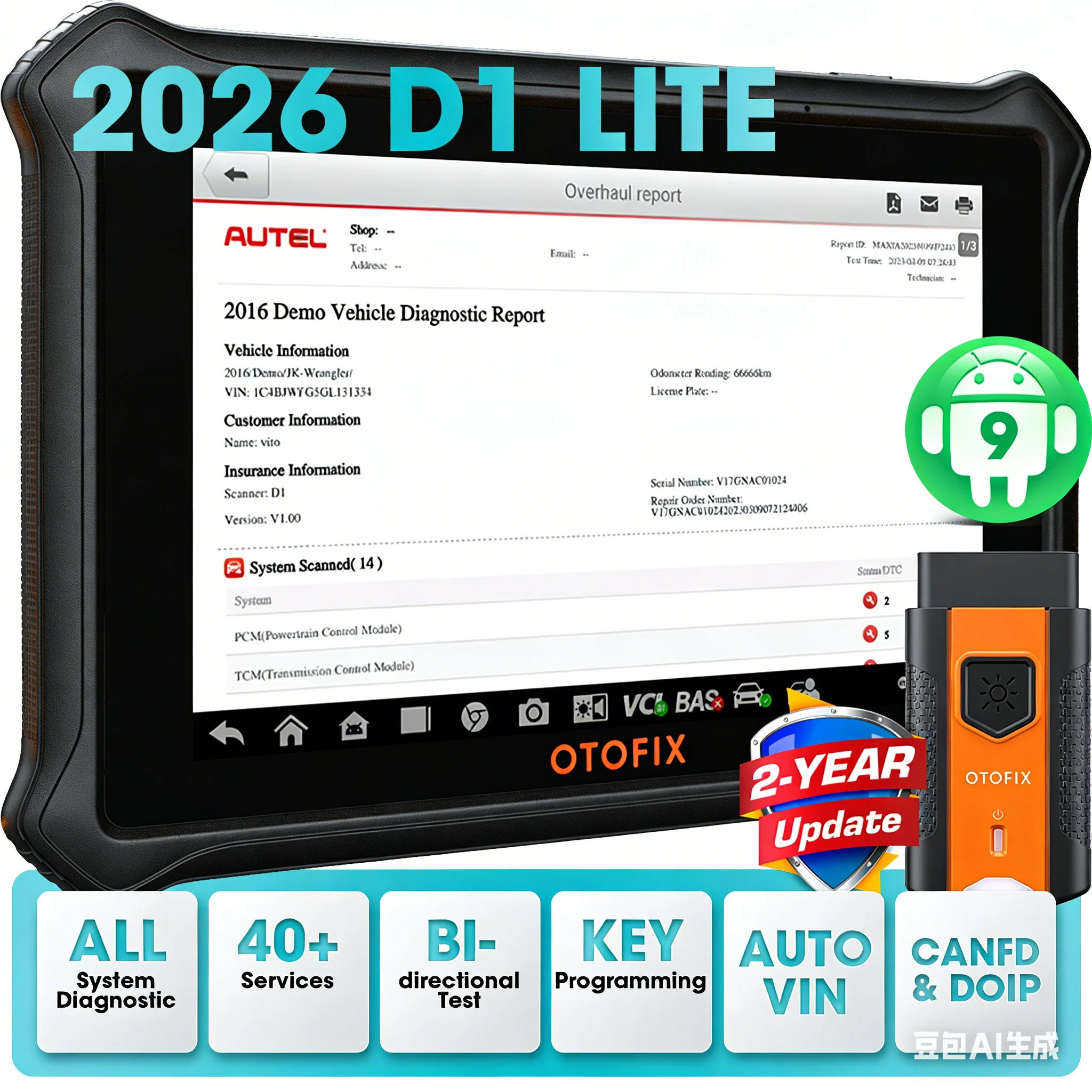 �y�Z�[�����zOTOFIX D1 Lite OBD2�X�L���i�[ �S�V�X�e���Ή� �ԗ��f�f�c�[�� �����ԃX�L�����c�[�� Bluetooth�f�f �S�Ԏ�Ή�