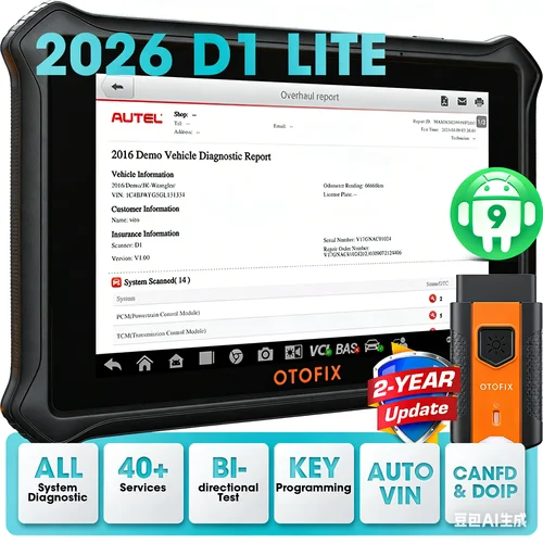 Escáner OTOFIX D1 Lite OBD2, herramienta de diagnóstico de coche para todos los sistemas, herramienta de escaneo automotriz, diagnóstico Bluetooth para todos los coches