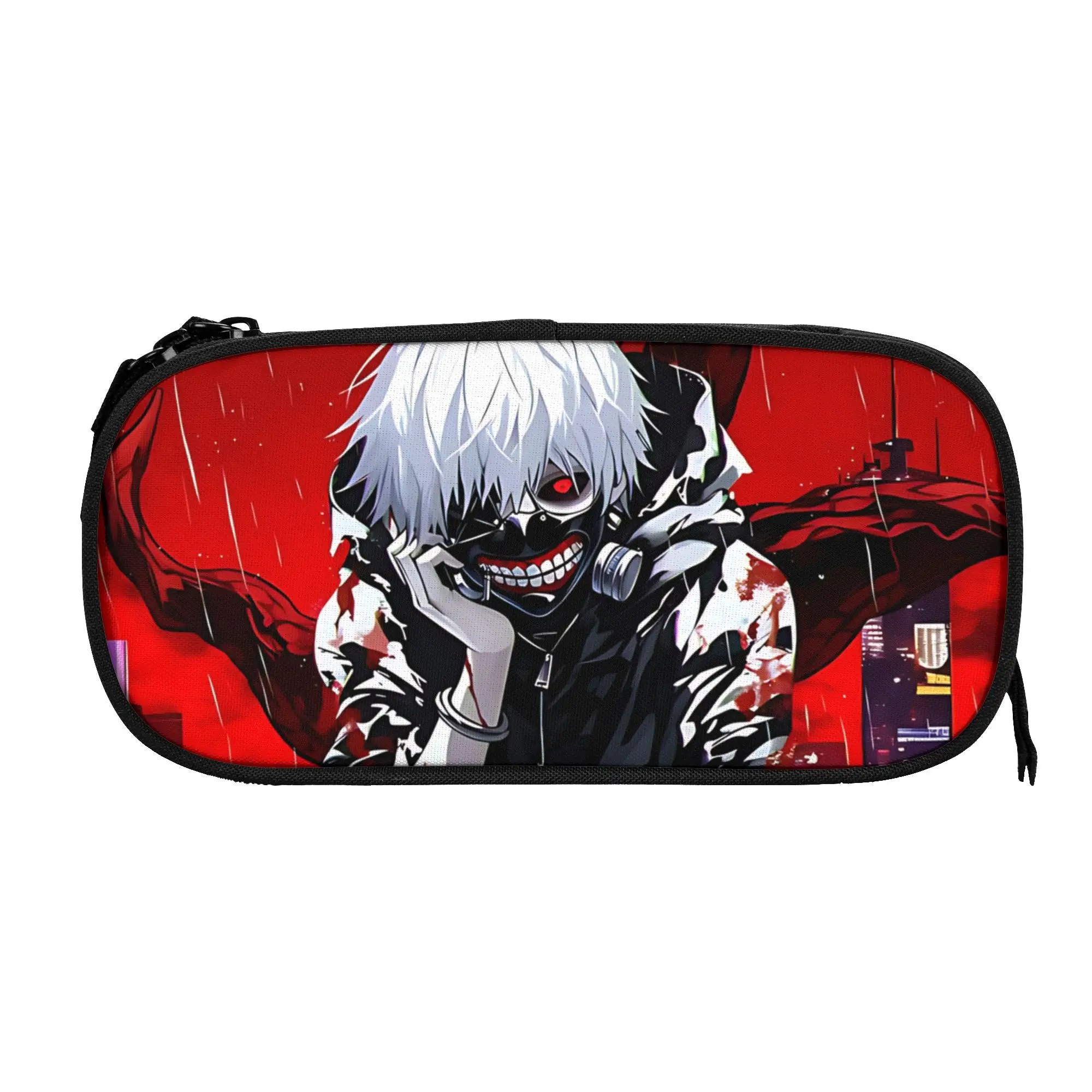 Custom Halloween Tokyo Ghoul Kaneki Large Capacity Bags for Child  School Pencil Bag for Boys Gilrs Kids