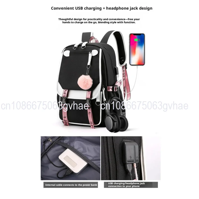 My Hero Academia Anime Print Student Backpack Lightweight Casual Daypack for Girls School Travel