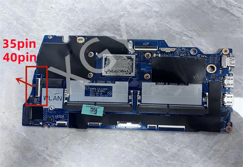 Dell Inspiron 15 3515 노트북 마더보드 GDM54 LA-L245P CN-0PY51M R3-3250U R5-3500U R7-3700U CPU 100% 테스트 완료