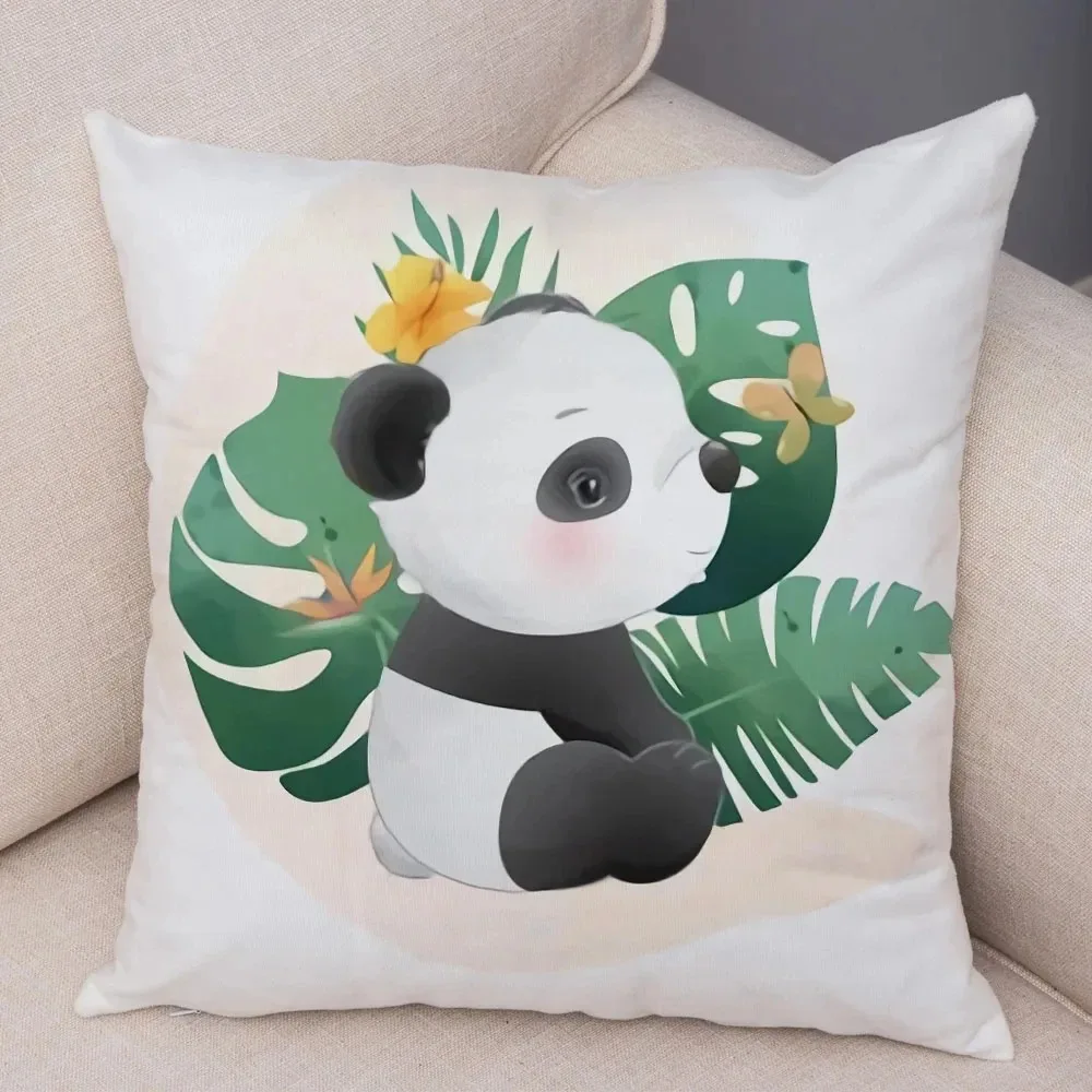 Koala Monkey Animal Pattern Decorative Pillowcase Home Decor Cushion Pillowcase Bedding