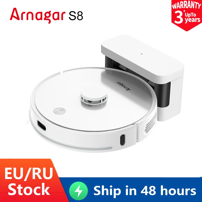 Global Version Arnagar S8 Robot Vacuum Cleaner Sweep & Mop Cleaner 3500Pa LDS Navigation 5200mAh Battery APP for Home Clean