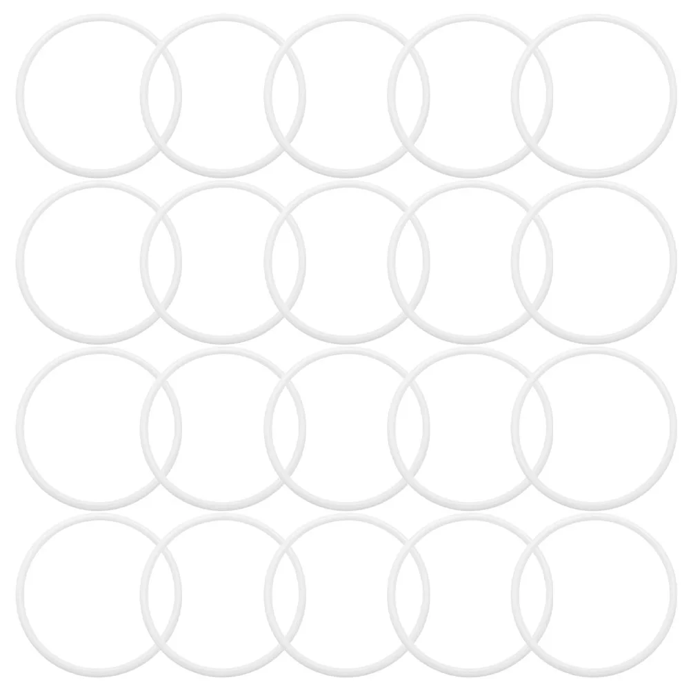 30 Uds. Aros atrapasueños, anillos de plástico, marcos artesanales para colgar en la pared, macramé, aro Floral DIY, decoración, planta con borlas para el hogar