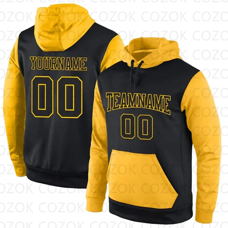 Customized Hoodies Yellow splice Jersey 3D Printed  Unisex Pullovers Hoodie Casual Sweatshirts