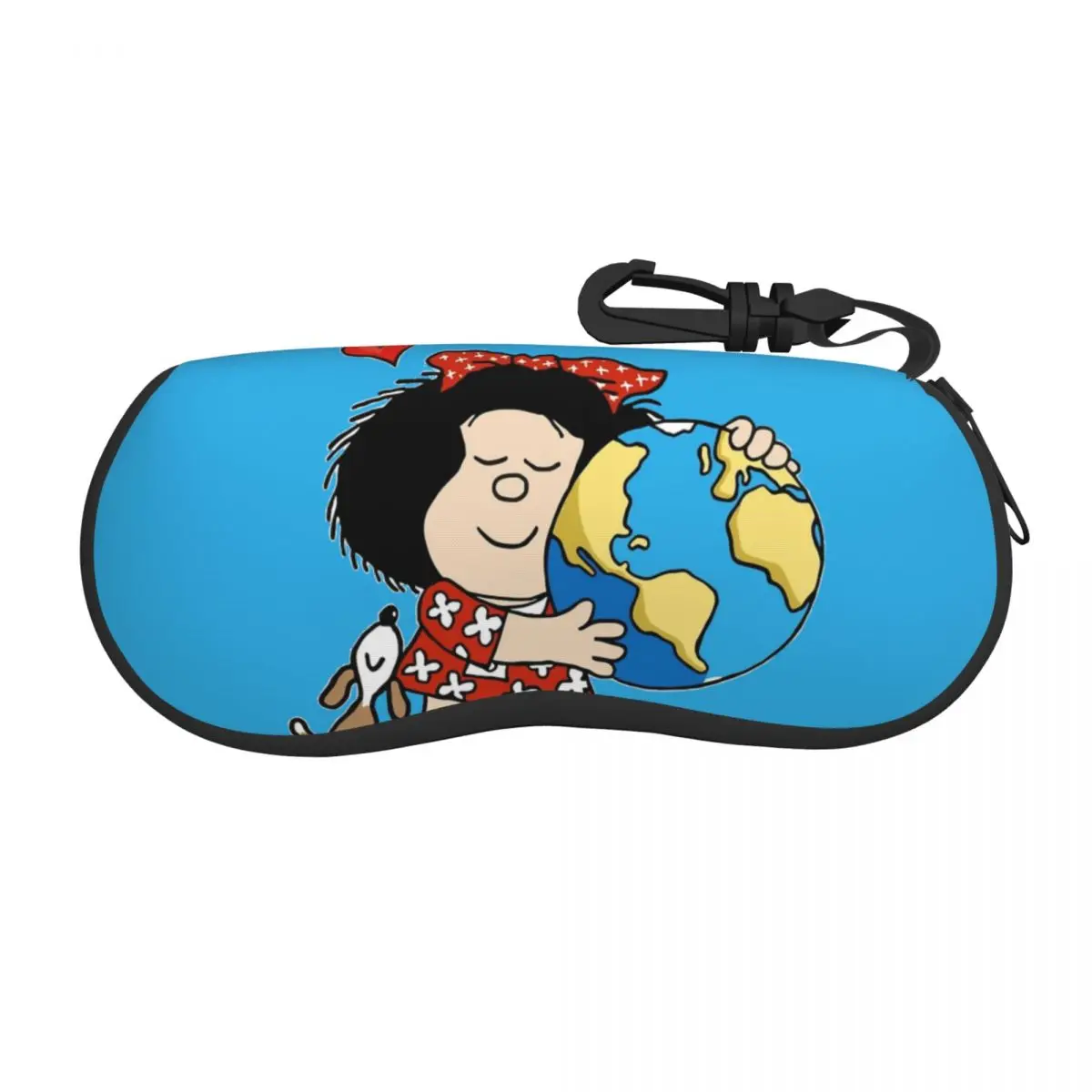 Funny Mafalda Above The World Glasses Case Travel Glasses Box Office Glasses Box