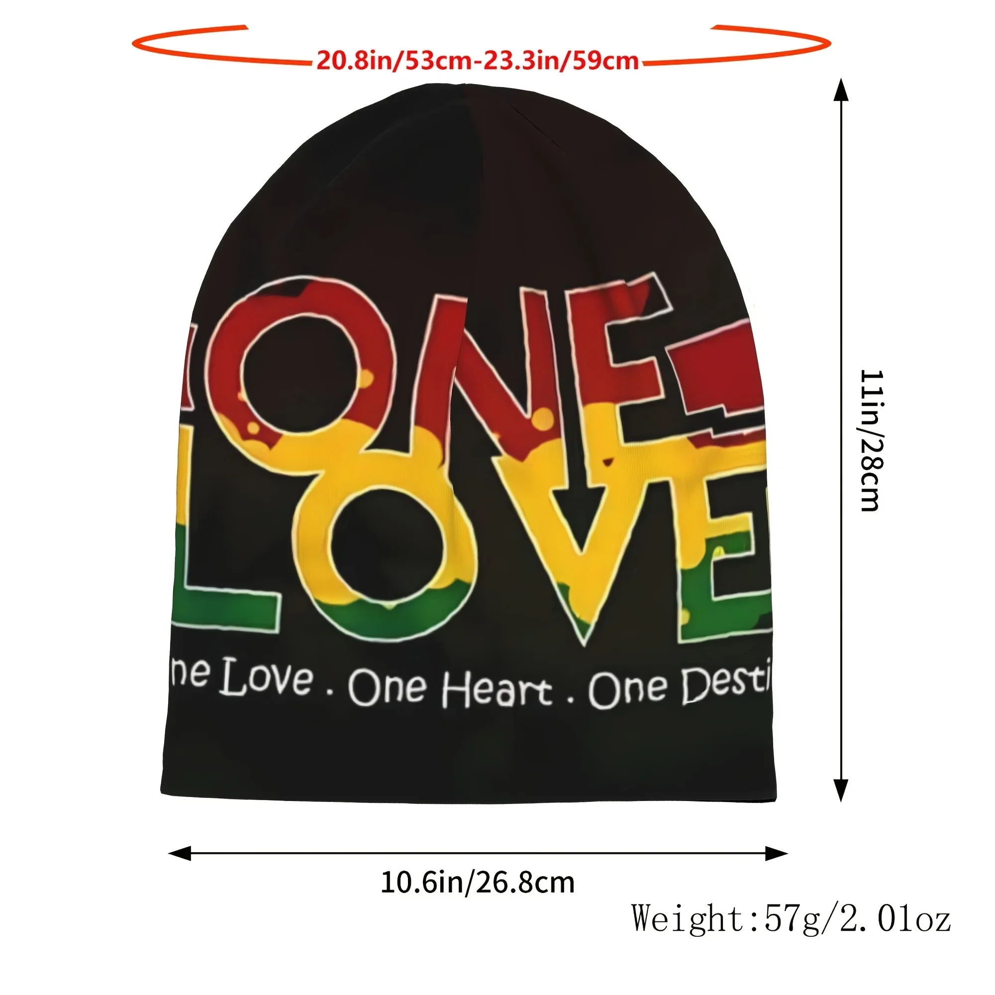 Custom Merry Christmas Bonnet Hats Reggae Men Women's Thin Hat Jamaica One Love Autumn Spring Warm Cap Design Skullies Beanies