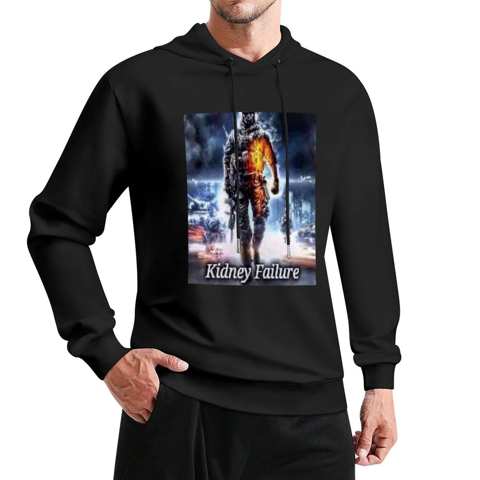 

KIDNEY FAILURE - BATTLEFIELD 3 Pullover Hoodie men's coat korean clothes hoodie oversize