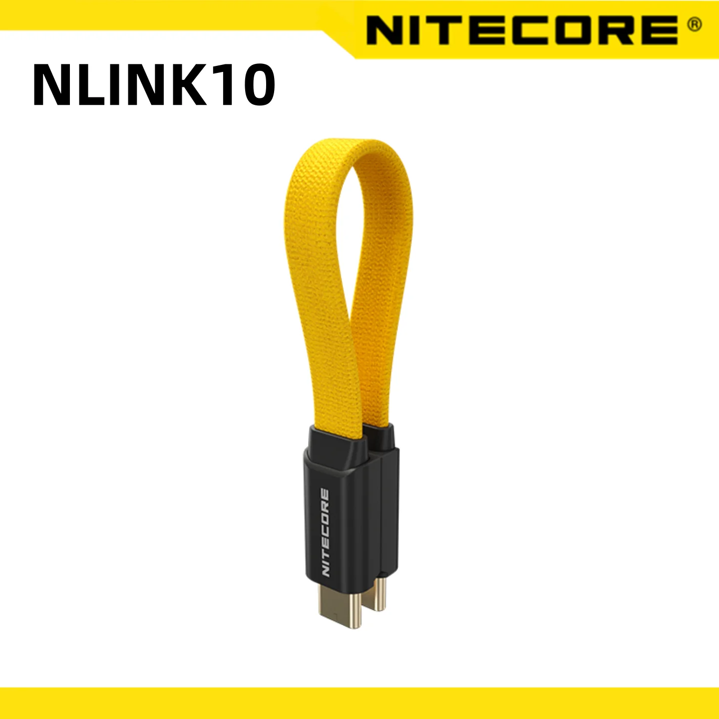 NITECORE NLink10 Кабель Type-C Магнитный кабель для хранения USB-C 60 Вт Кабель для быстрой зарядки 7 см Короткий двойной для фонарика Power Bank Телефон
