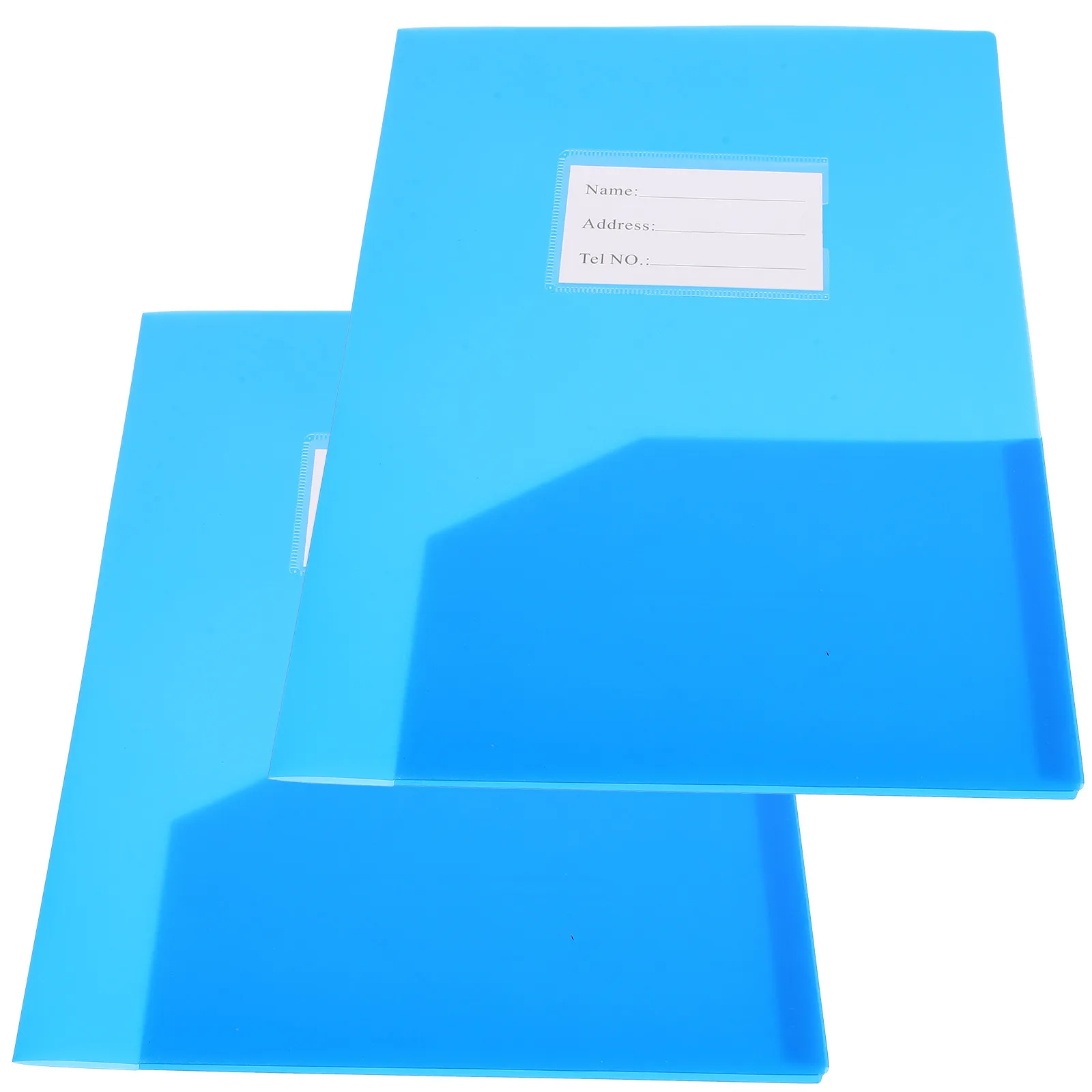 

2Pcs Document Folder Double Slots Plastic Paper File Organizer Office File Pocket for Paper Storage Document Sorting Files