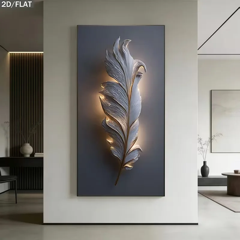 1pc (No frame),2D Flat, [2D Flat] Wall Décor: 1 Unframed Large Canvas Painting, Measuring 39.37x78.74 Inches (100x200cm), Featur