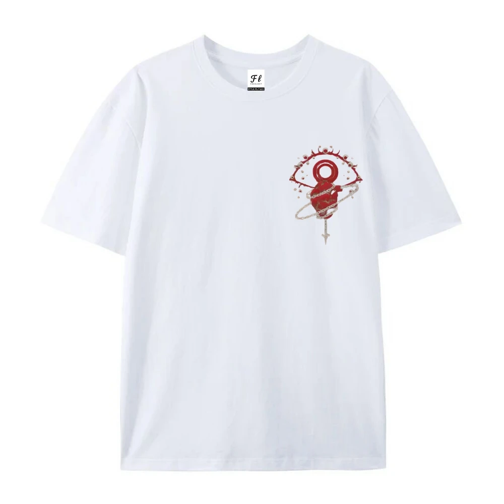 아이 데몬 쿨 스트릿 여성용 여름 티셔츠 Y2K 레트로 스타일 탑 티 유니섹스 빈티지 티 컴포트 컬러