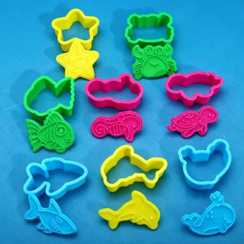  16PCS Child Safe Ocean Theme Modeling Clay Tools Learning Toy Birthday Gift
