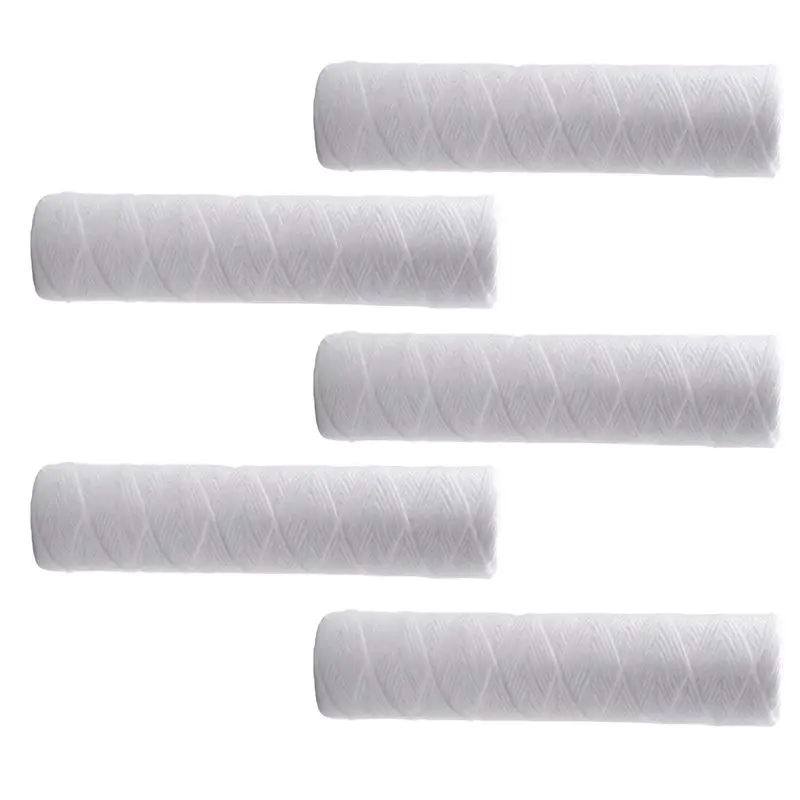 A74X-5 Micrometre 10 X 2.5 Inch String Wound Sediment Water Filter Cartridge Whole House Sediment Filtration, Universal Replacem