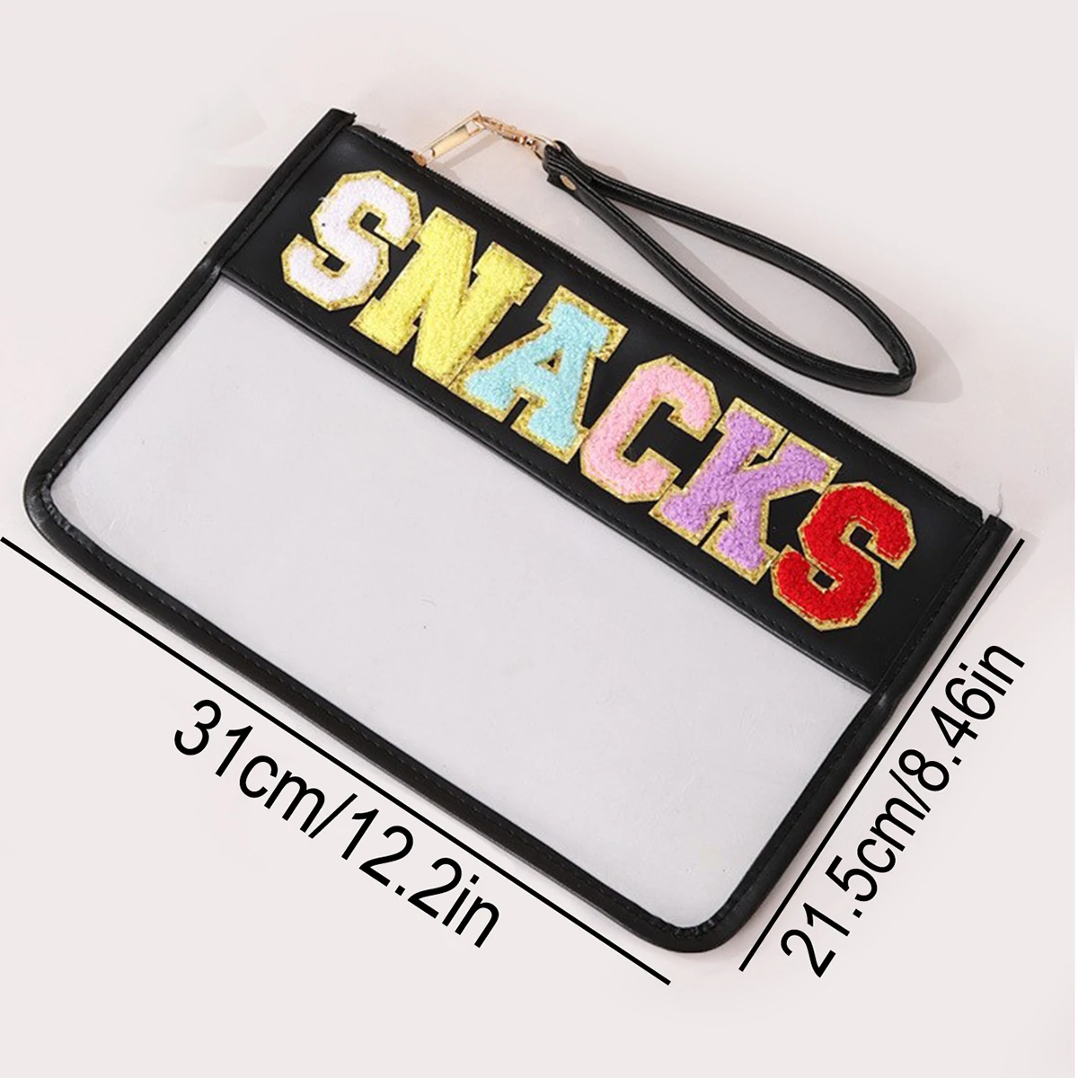 Cute Handheld Makeup Bag Corduroy Letter Storage Bag Large Capacity Portable Waterproof Toiletry Bag Gift for Friends