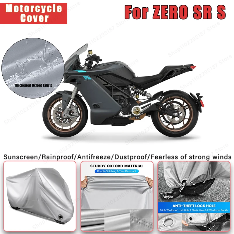 

For ZERO SR S No Ear Motorcycle Cover - Outdoor Full Body Protection, Waterproof Dustproof Sunscreen Moto Accessory