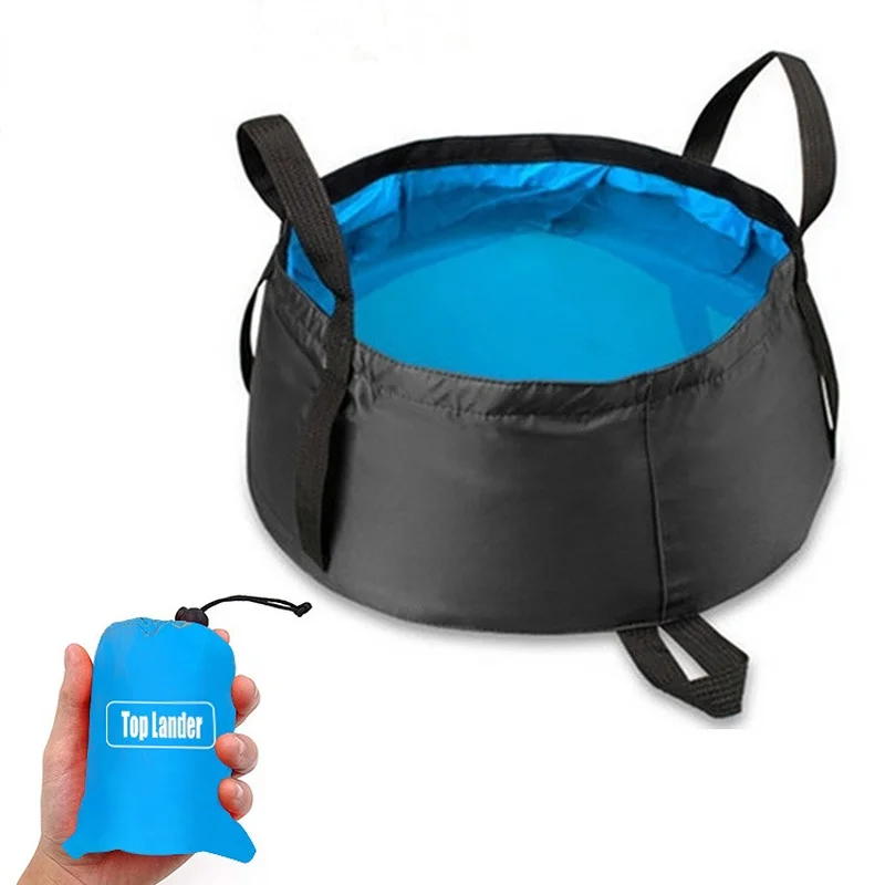 8.5L Collapsible Wash Basin Foot Washbasin Travel Fishing Hiking Outdoor Camping Protable Folding Bucket Water Container