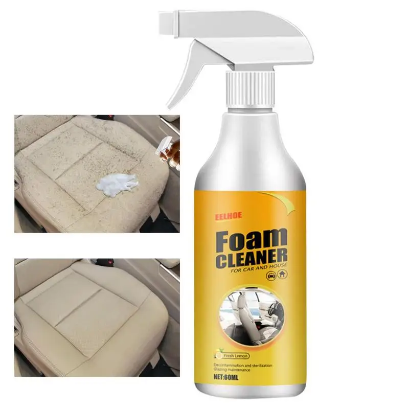 Nettoyant mousse multi-usages pour cuir, lavage propre, intérieur de voiture, lavage domestique, entretien des surfaces, spray nettoyant, marchés