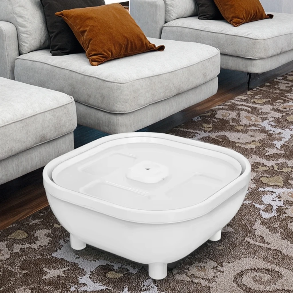 

Оптовая продажа с фабрики, низкая цена, умный помощник по кормлению, светодиодная миска для домашних животных, круглая поилка для кошек и собак