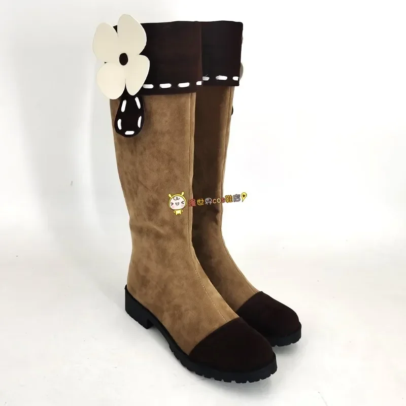 أحذية Genshinimpact Klee التأثيرية لعبة الرسوم المتحركة الهزلية أحذية طويلة Klee أزياء تنكرية أحذية الدعامة لحفلات الهالوين