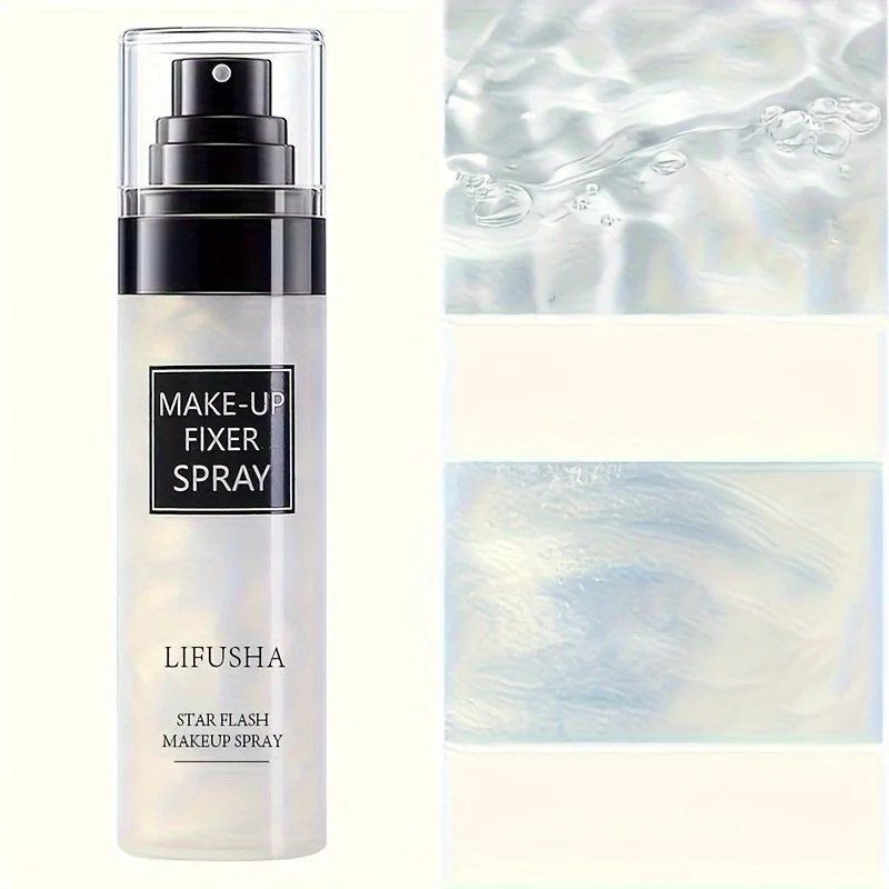 2pcs Long-Lasting Oil Control Waterproof & Sweatproof Makeup Spray - Natural Finish, Lightweight Formula for All-Day Wear