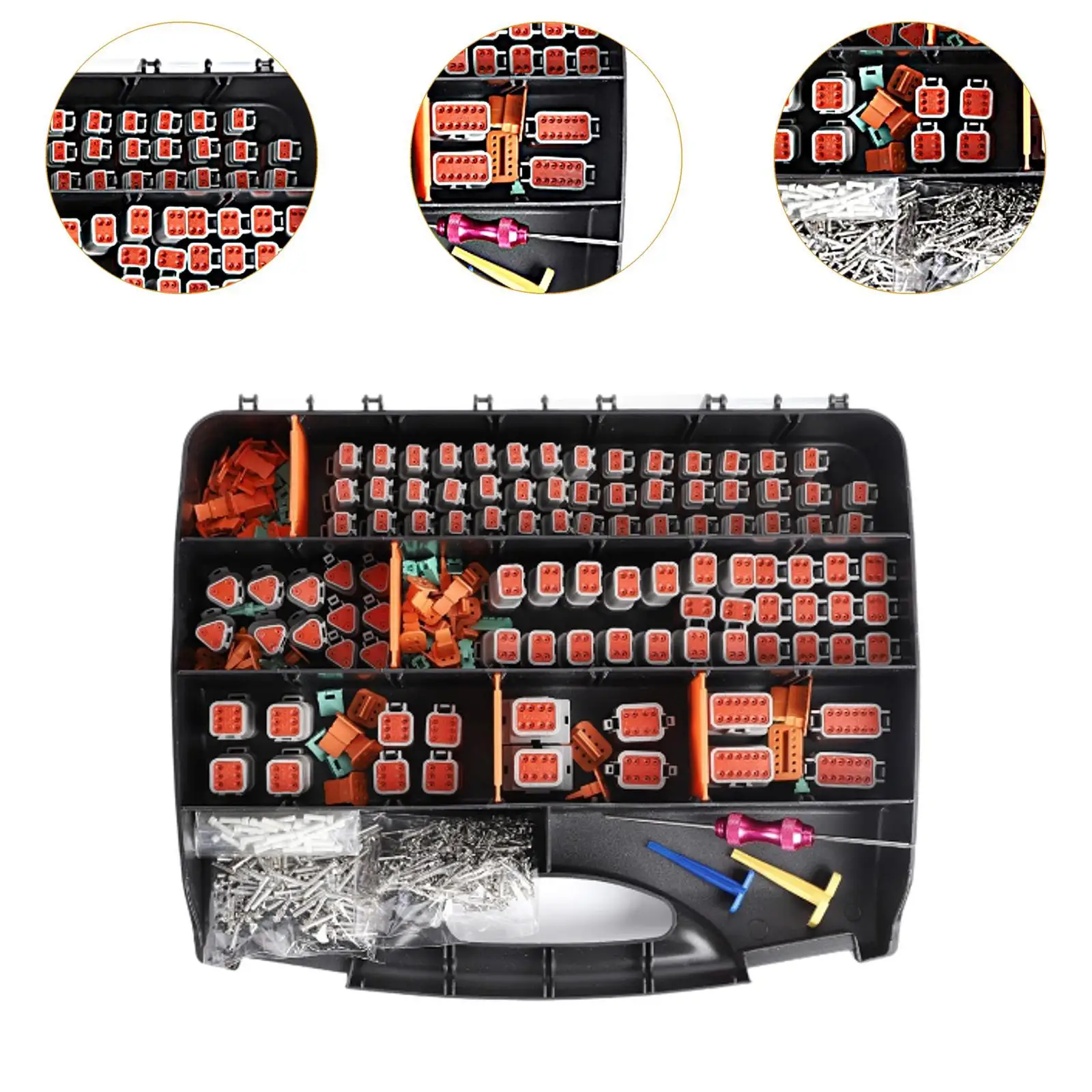 Environmental Seal DT Deutsch Connector Kit 2 3 4 6 8 Pin with Stamped Contacts for Reliable Circuit Wiring