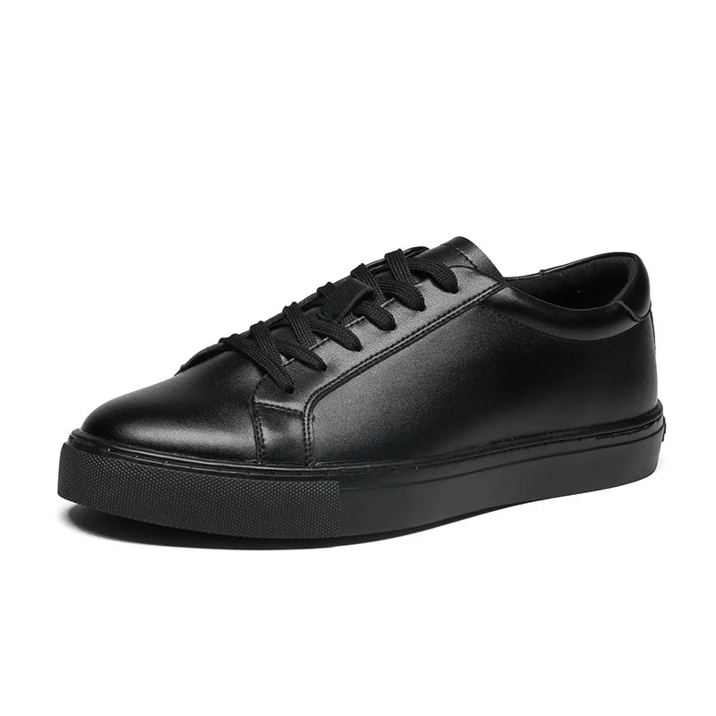 

Men's soft soled Genuine leather business sports shoes spring autumn casual fashion versatile simple comfortable white shoes