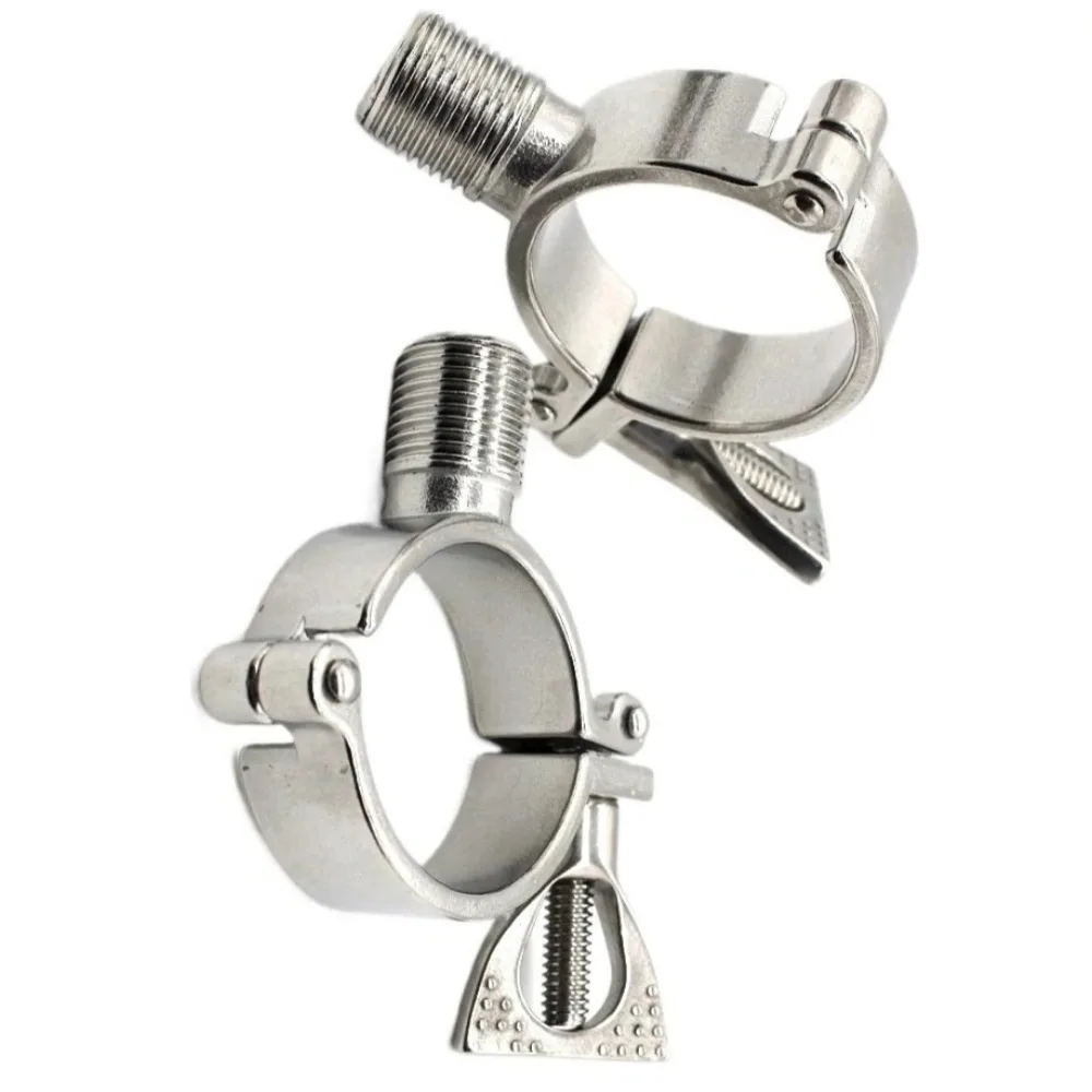 

1/2 "BSPP штекер 12,719/25/32/38 152 мм 1/2 "-6" трубка из нержавеющей стали 304 санитарный зажим зажим держатель кронштейн для трубы поддержка Homebrew