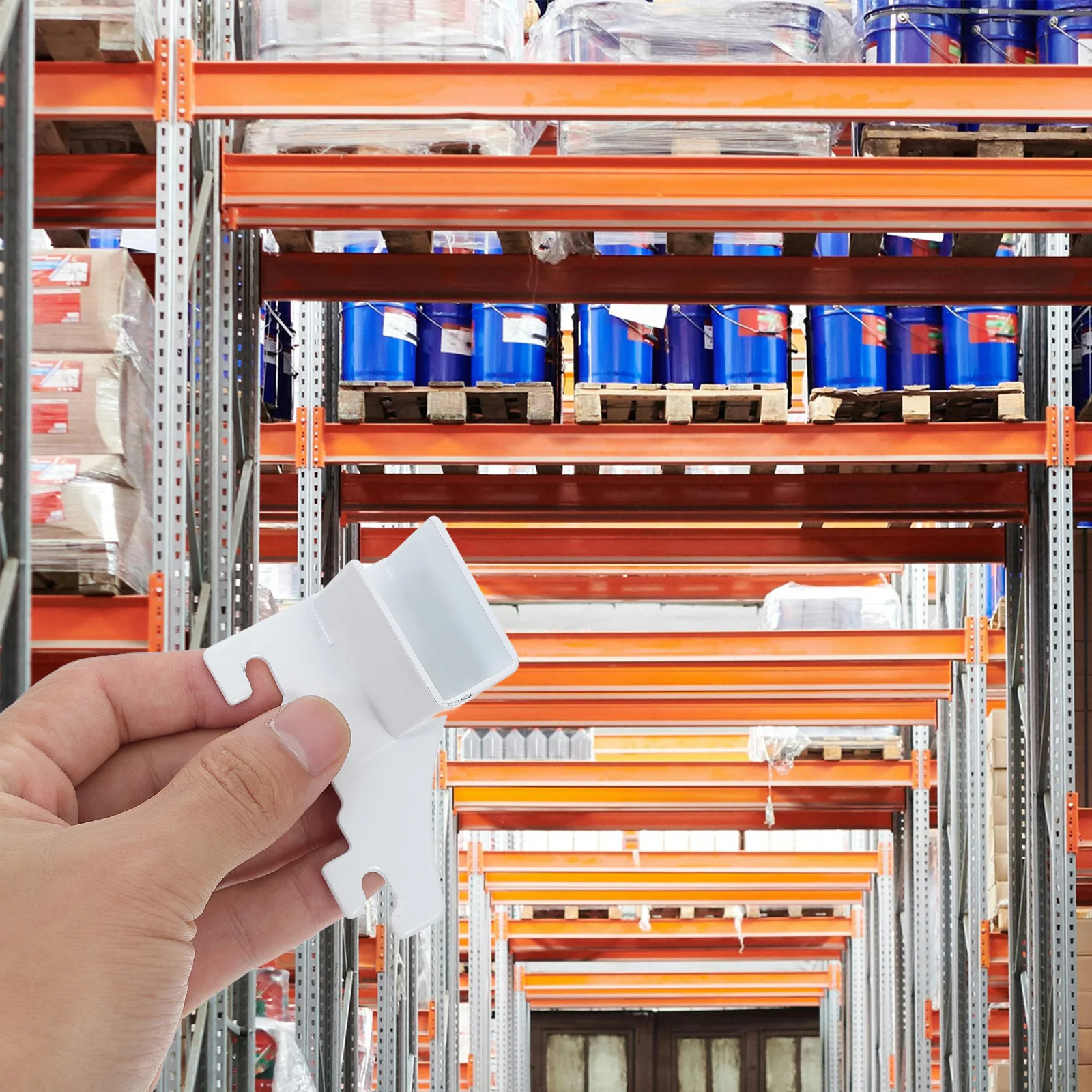 2Pcs Adjustable Shelf Brackets Metal Clips for Kitchen Cabinets Bookcase Self-Locking Support White Bookcase Clip Shelf