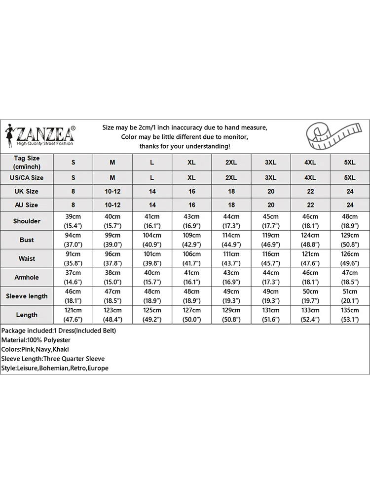 2025 ZANZEA Women Autumn OL Work Dresses Elegant Lapel Long Sleeve Shirt Dress Solid Belted Robe Officewear Sundress Vestidos