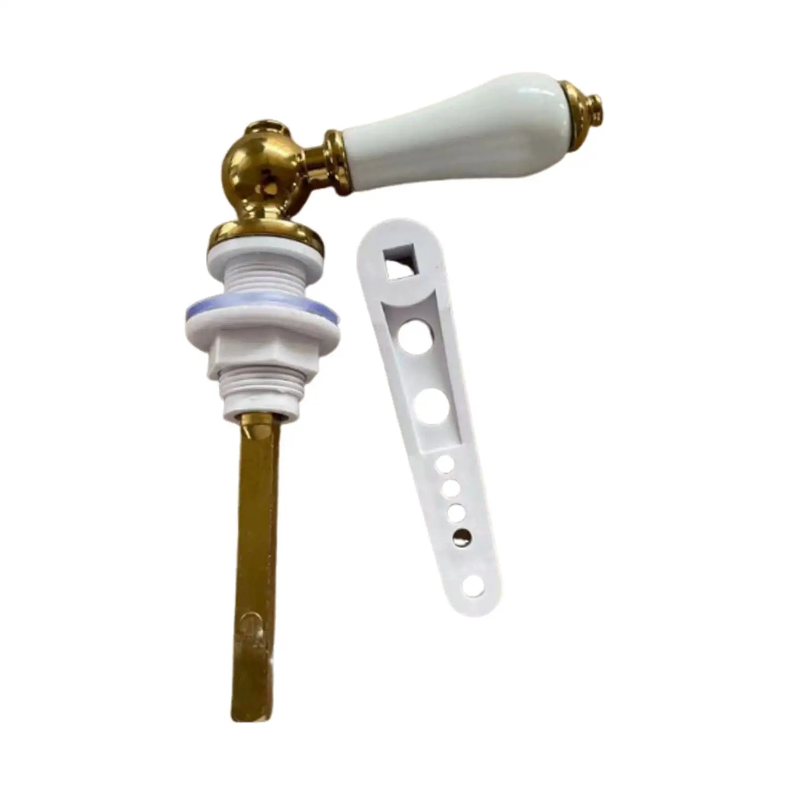 Toilet Flush Handle Porcelain Ceramic Cistern Lever Universal Fit Repair Accessory for Standard WC