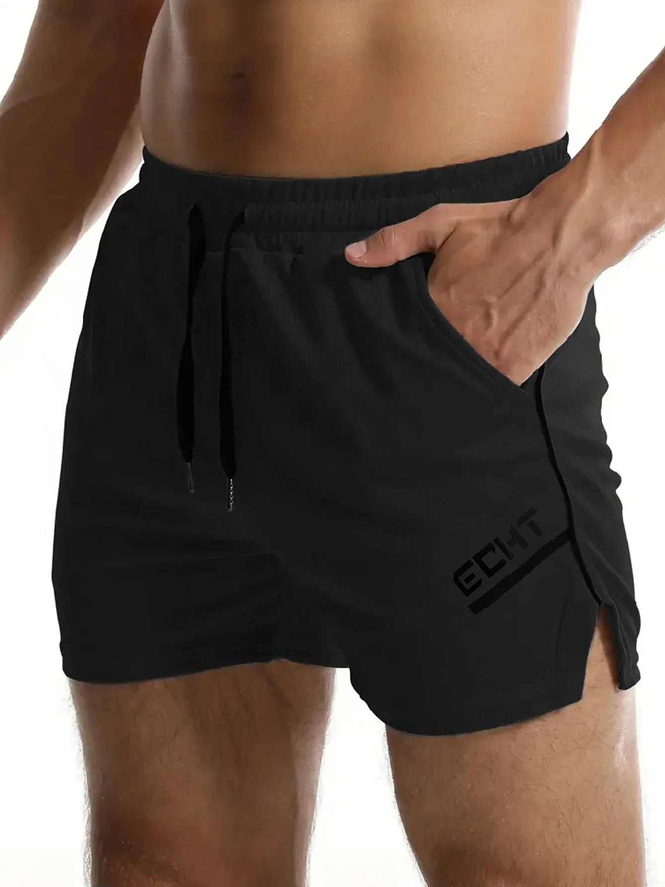 2024 NEW Fitness sports Shorts Man Summer Gyms Workout Male Breathable Mesh shorts Quick Dry Beach Short Pants men Sportswear