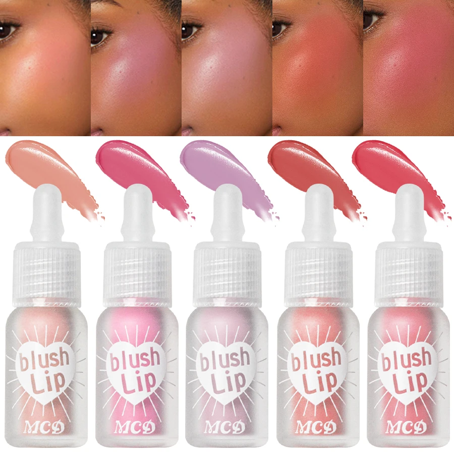 Long-Lasting Hidratante Blush Stick, Blush Líquido Impermeável, Batom Sombra, Maquiagem Rosto Multifuncional