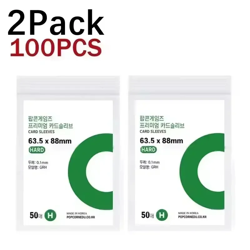 500-1PCS HD Transparent Kpop Idol Karte Schutzhülle Karten Spiel Poker Wasserdichte Schutz Spiel Bord Fotos Halter ärmeln