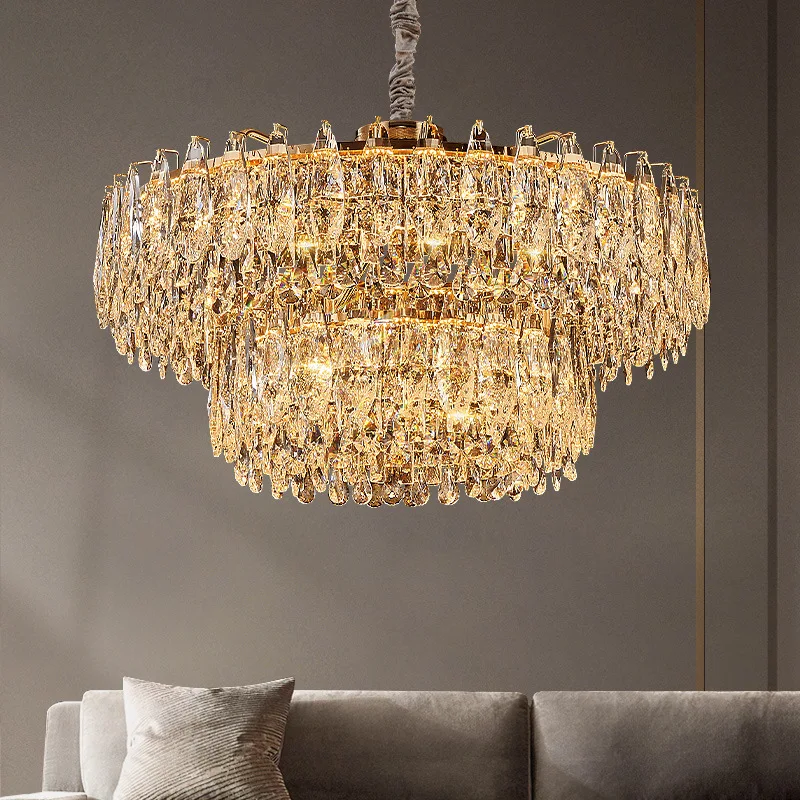 

Zhongshan simple atmosphere dining room lamp retro room bedroom crystal chandelier pendant light