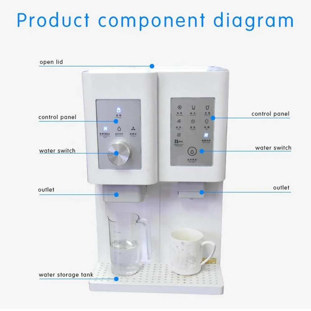 7,8-Hz-Energie-Wasserbereiter mit hohem Nano-Wasserstoff, heißständer Wasserspender, verbessert die Herz-Kreislauf-/Serebrovaskuläre/Diabetes