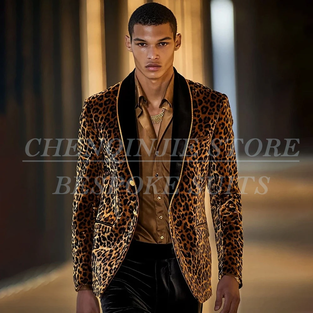 

Luxury Men's Suits 2 Piece Jacket Pants Sets High Quality Single Breasted Shawl Lapel Slim Fit Male Clothing Blazer Outfits