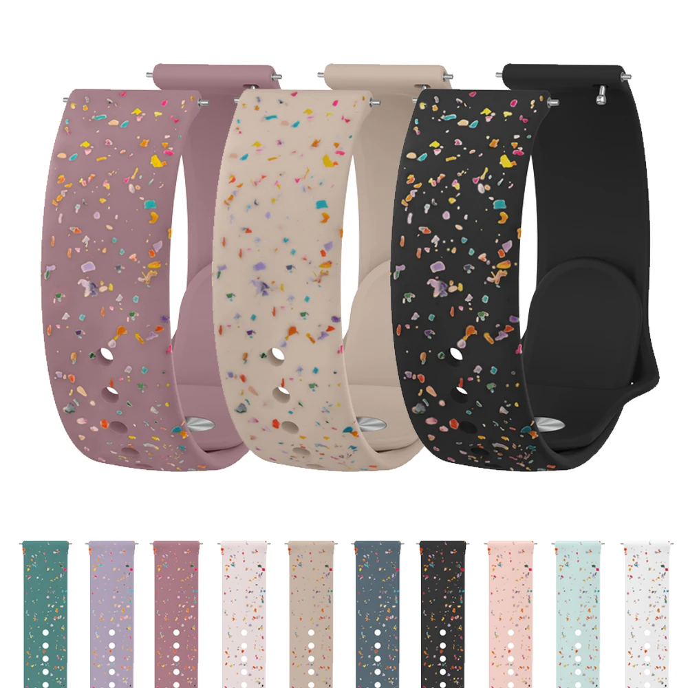 �y�Z�[�����z20mm �J���t���V���R���X�g���b�v Garmin Forerunner 55 165 245 645 Music/Vivoactive 6 5 3/Venu SQ 2/Approach S50 S44 �E�H�b�`�o���h�p