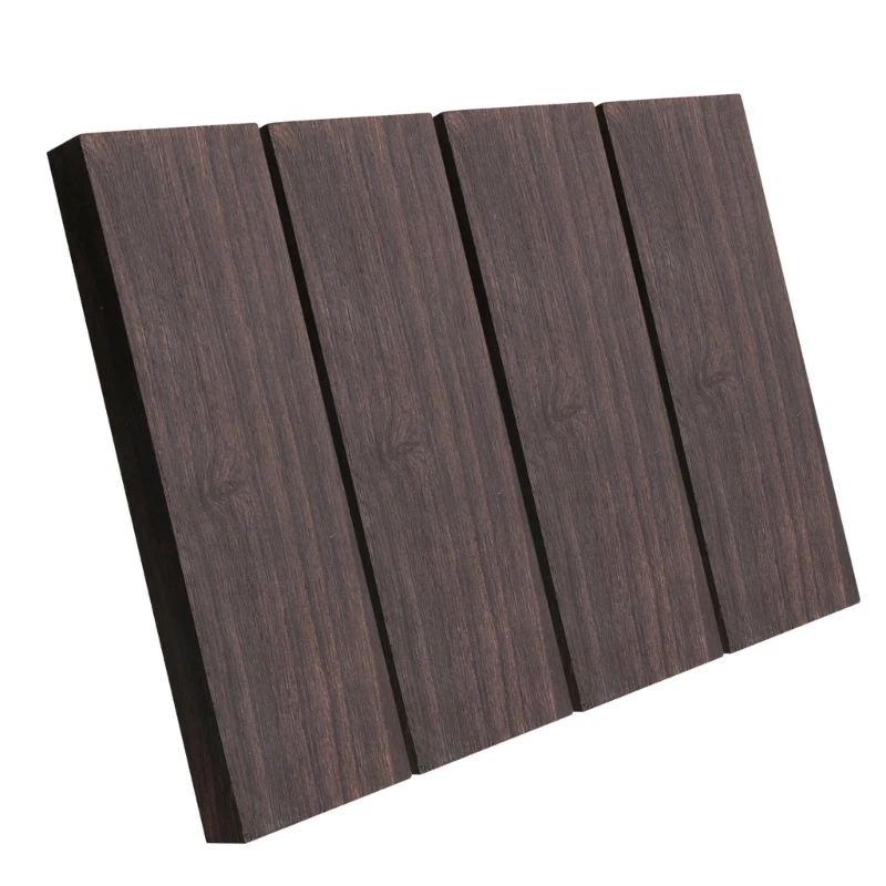 11UE 2/4 pezzi legname ebano blocco legno nero materiale legno manico coltello fai da te legname