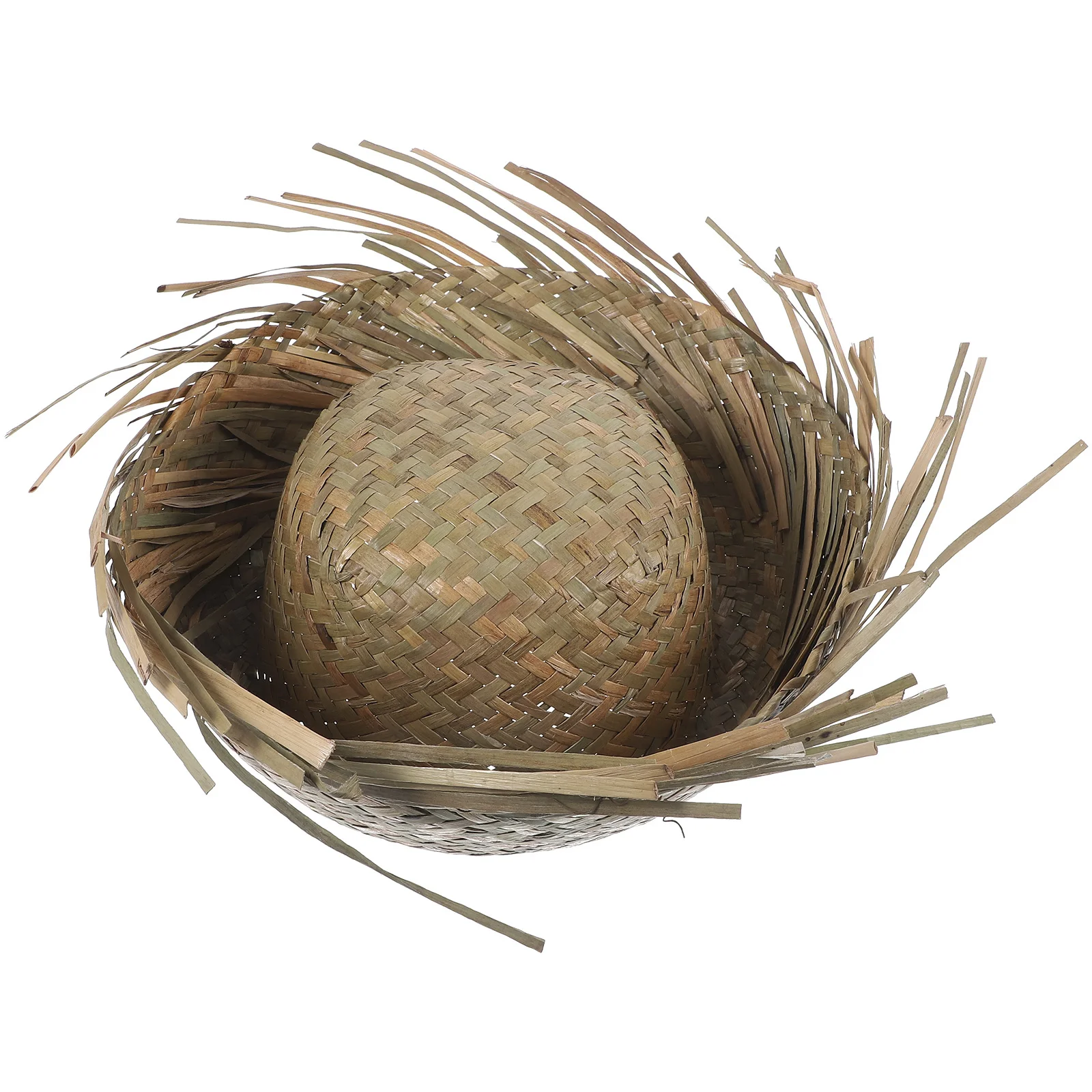 

Men Women Straw Hat Hawaiian Beach Visor Woven Wide Brim Sun Hat Mexican Party Holiday Headwear Summer Outdoor Accessory