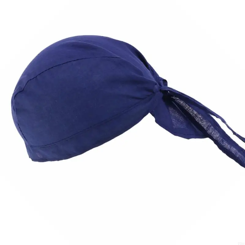 

77HE Breathable Chefs Head Scarf Hat NonSlip Headwear Kitchen Cook Hat For Restaurant